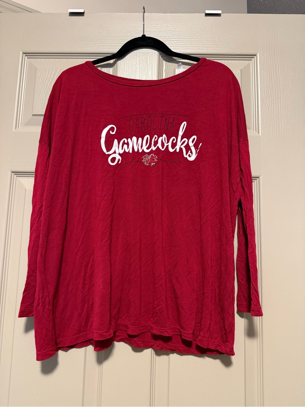 Pressbox Women's Red Long-Sleeve 'Gamecocks' Shirt